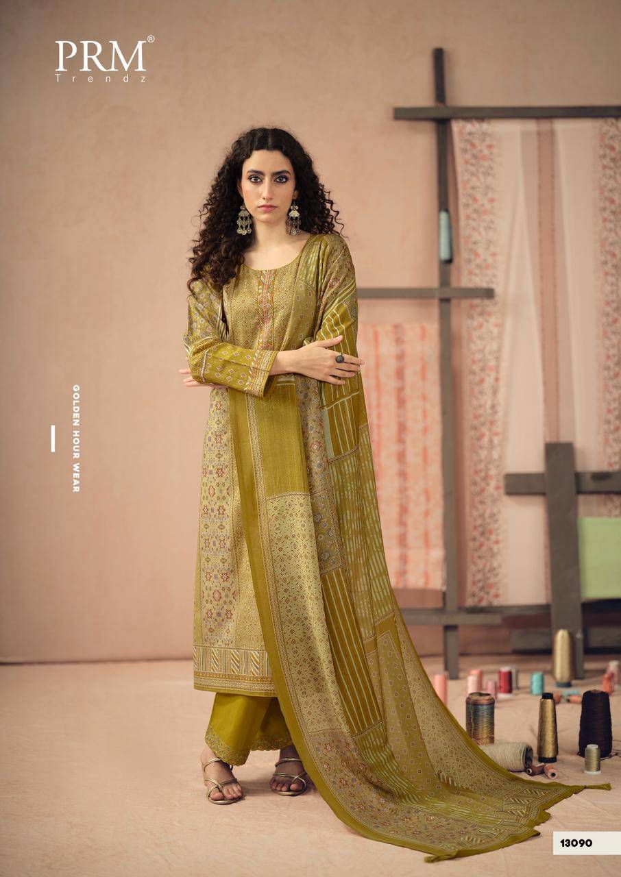 Rozana By PRM TRENDZ 13087 To 13092 Series Stylish Beautiful Colourful PURE CAMRIC COTTON Dresses At Wholesale Price